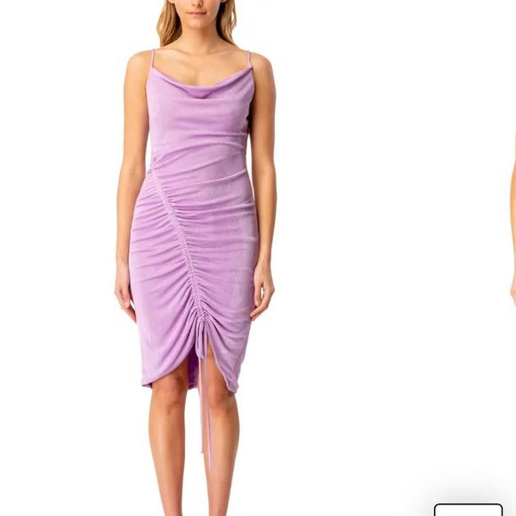 Size 8 | Bardot Kingsley ruched slip dress - Picture 1 of 15